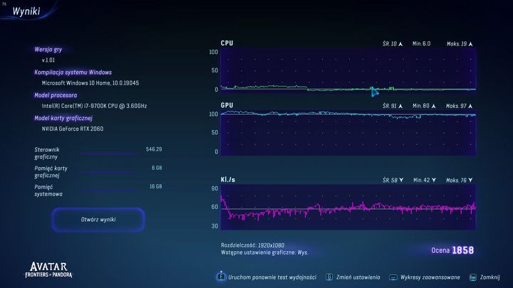 Piękny otwarty świat wcale nie wymaga komputera z kosmosu. Recenzja techniczna Avatar: Frontiers of Pandora - ilustracja #7