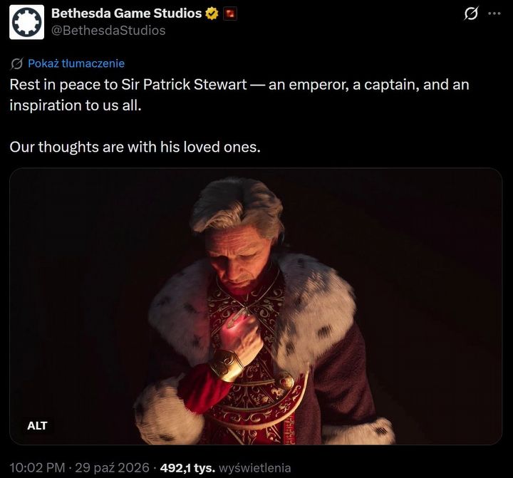 Źródło: Bethesda Game Studios / serwis X.