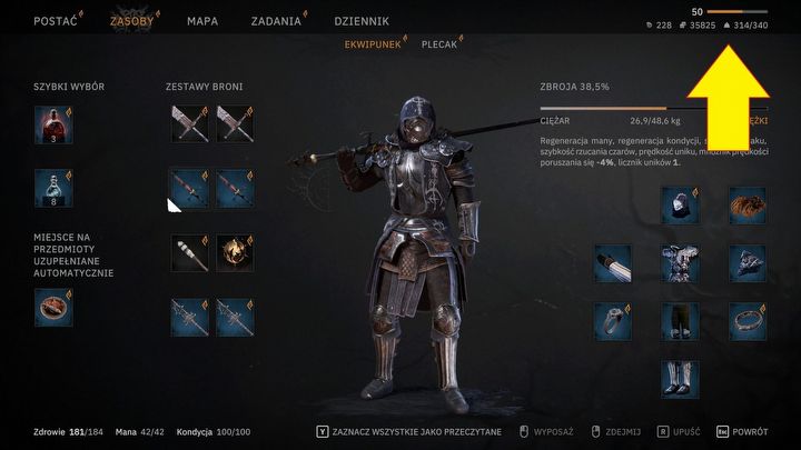 1 - Tainted Grail: Jak zwiększyć udźwig? - Tainted Grail - poradnik i mapa