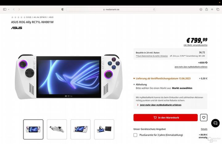 Znamy oficjalną cenę ASUS ROG Ally z Ryzenem Z1 Extreme - ilustracja #1