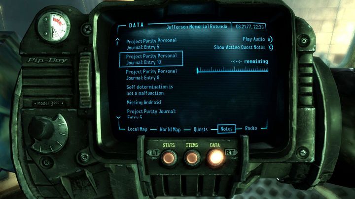 7 - Fallout 3: Cele naukowe (Scientific Pursuits) - Fallout 3 - poradnik do gry