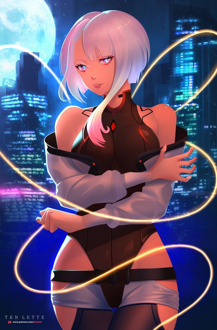 Fanarty z Cyberpunk: Edgerunners zalewają sieć; Lucy dominuje - ilustracja #1