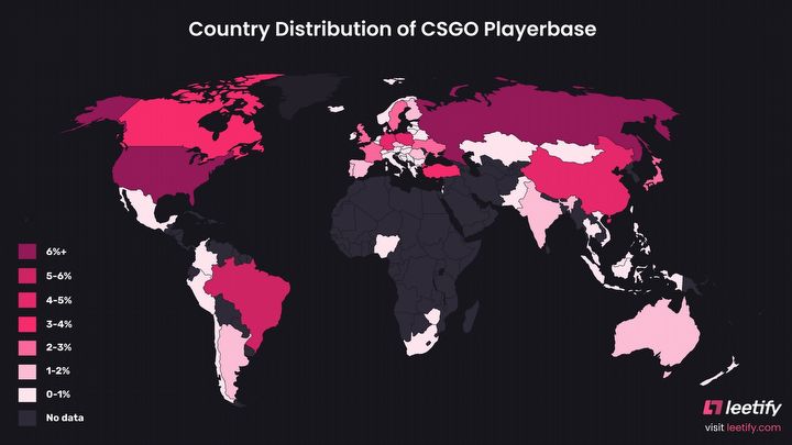 Gdzie gra się najwięcej w CSGO? Polska i Rosja poza czołówką - ilustracja #2