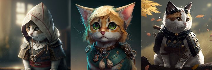 Geralt, Kratos i inne postacie z gier jako koty są przesłodkie - ilustracja #1