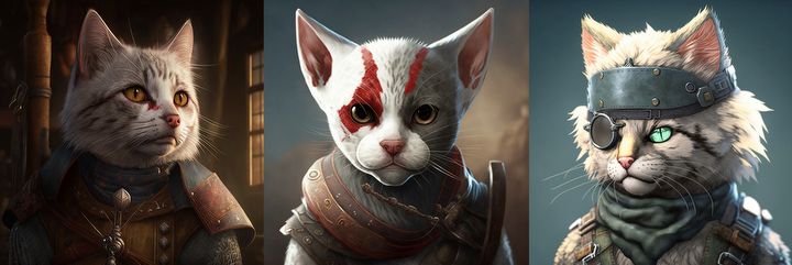 Geralt, Kratos i inne postacie z gier jako koty są przesłodkie - ilustracja #3