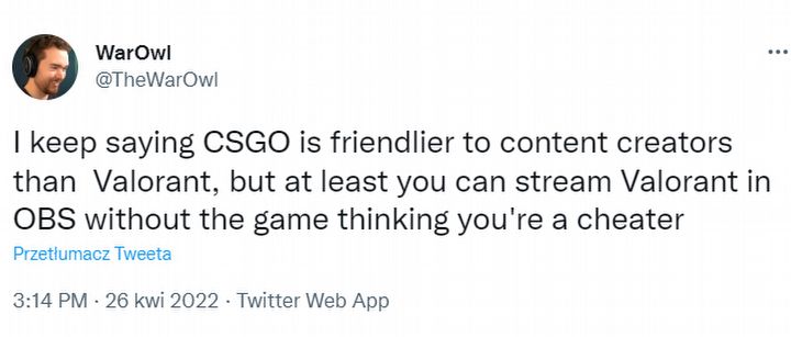 Twórcy wciąż mają problem ze streamowaniem CSGO. Powodem Tryb Zaufany - ilustracja #1