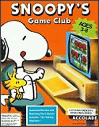 Snoopy's Game Club (PC cover