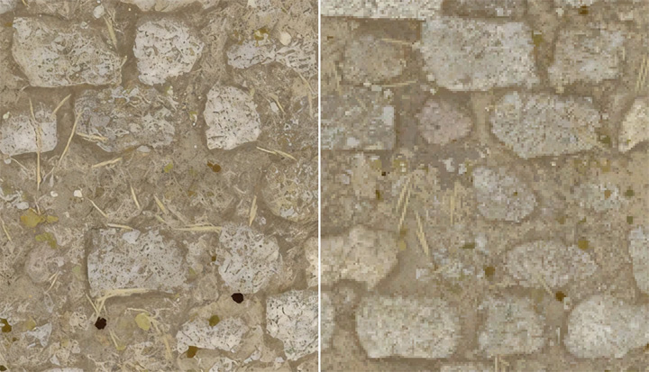Texture comparison: on the right is the modded version, and on the left is the standard version of the game. - 2025-10-06