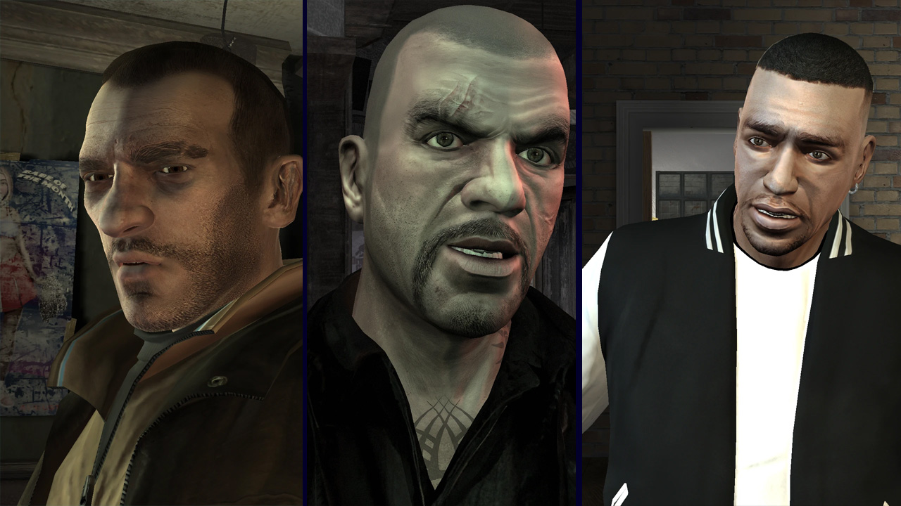 Grand Theft Auto IV mod GTA IV Trilogy HD Upscaled Protagonists v.1.0