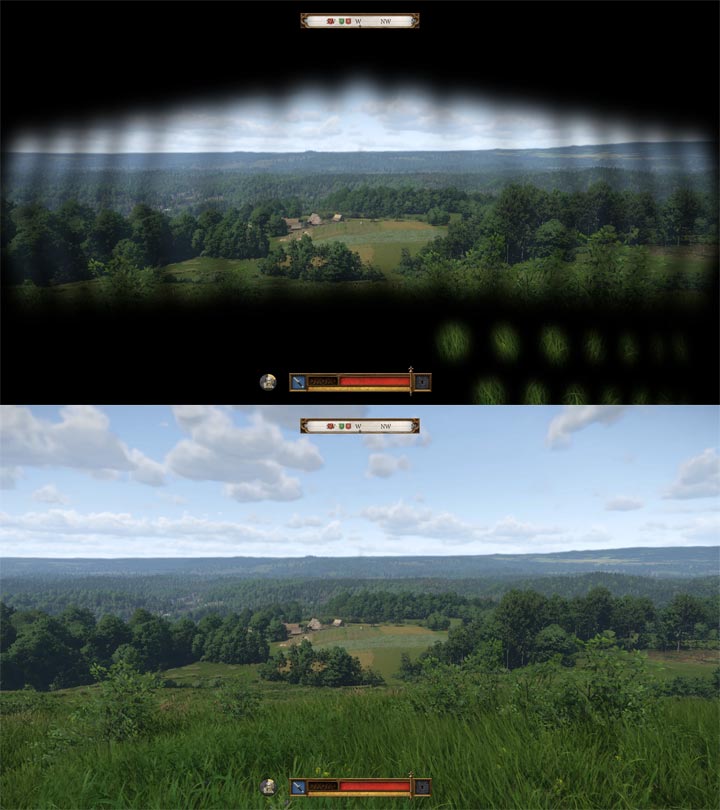 Na górze standardowa wersja gry, na dole wersja z modem. - 2025-03-01