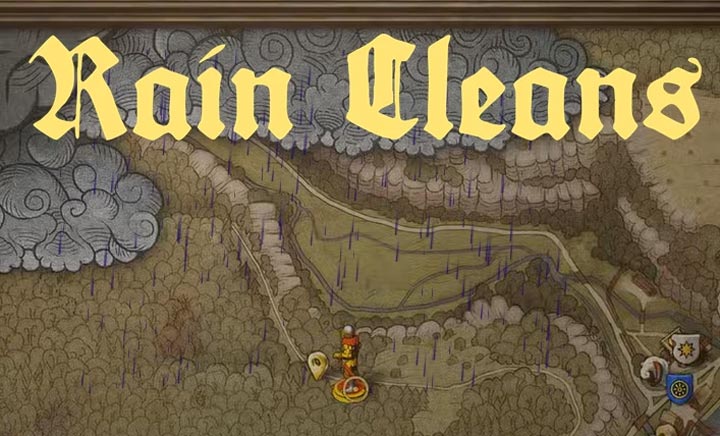 Kingdom Come: Deliverance 2 mod Rain Cleans v.1.0.2