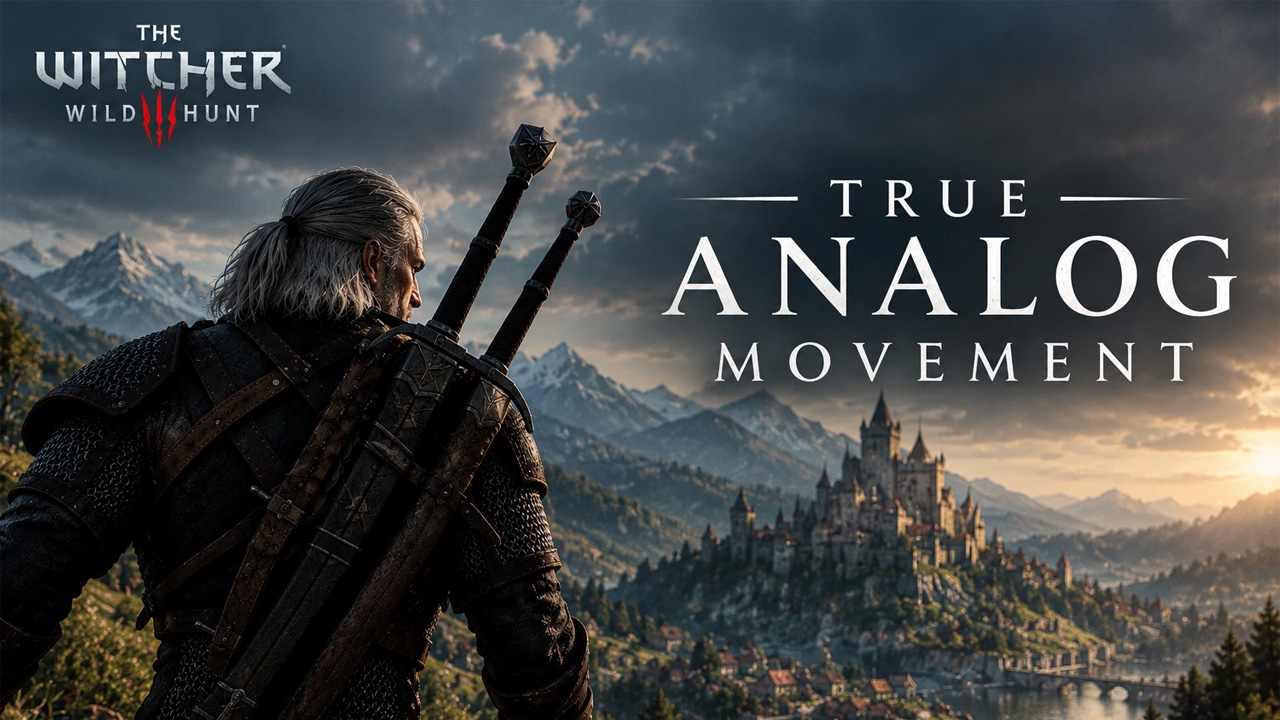Wiedźmin 3: Dziki Gon - Remaster mod True Analog Movement – Jog v.1