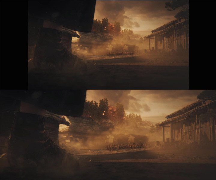 Na górze standardowa wersja gry, na dole wersja z modem. - 2025-03-30