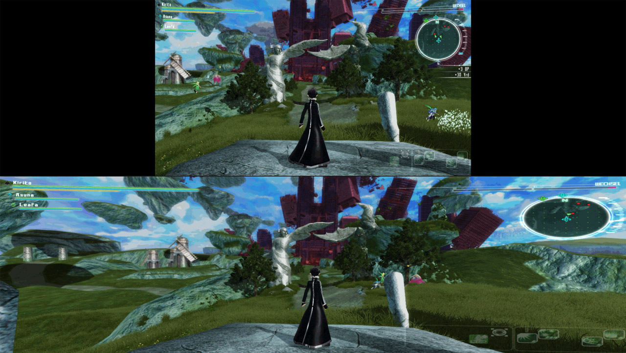 Vanilla game on top, modded one on the bottom. - 2025-06-29