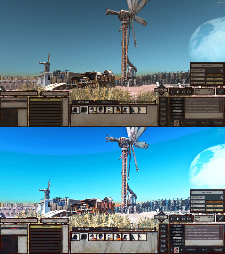 Vanilla on top, modded version on the bottom . - 2020-02-28