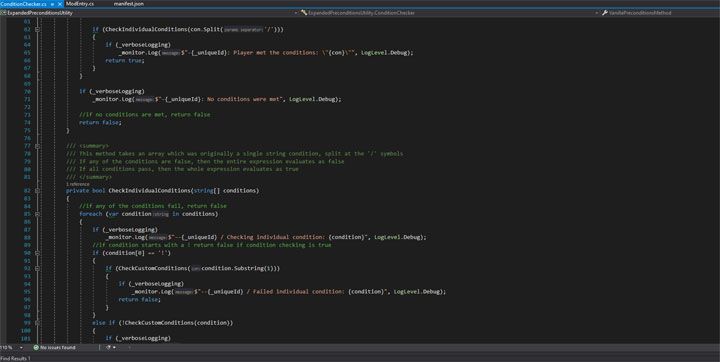 Stardew Valley mod Expanded Preconditions Utility v.1.0.1