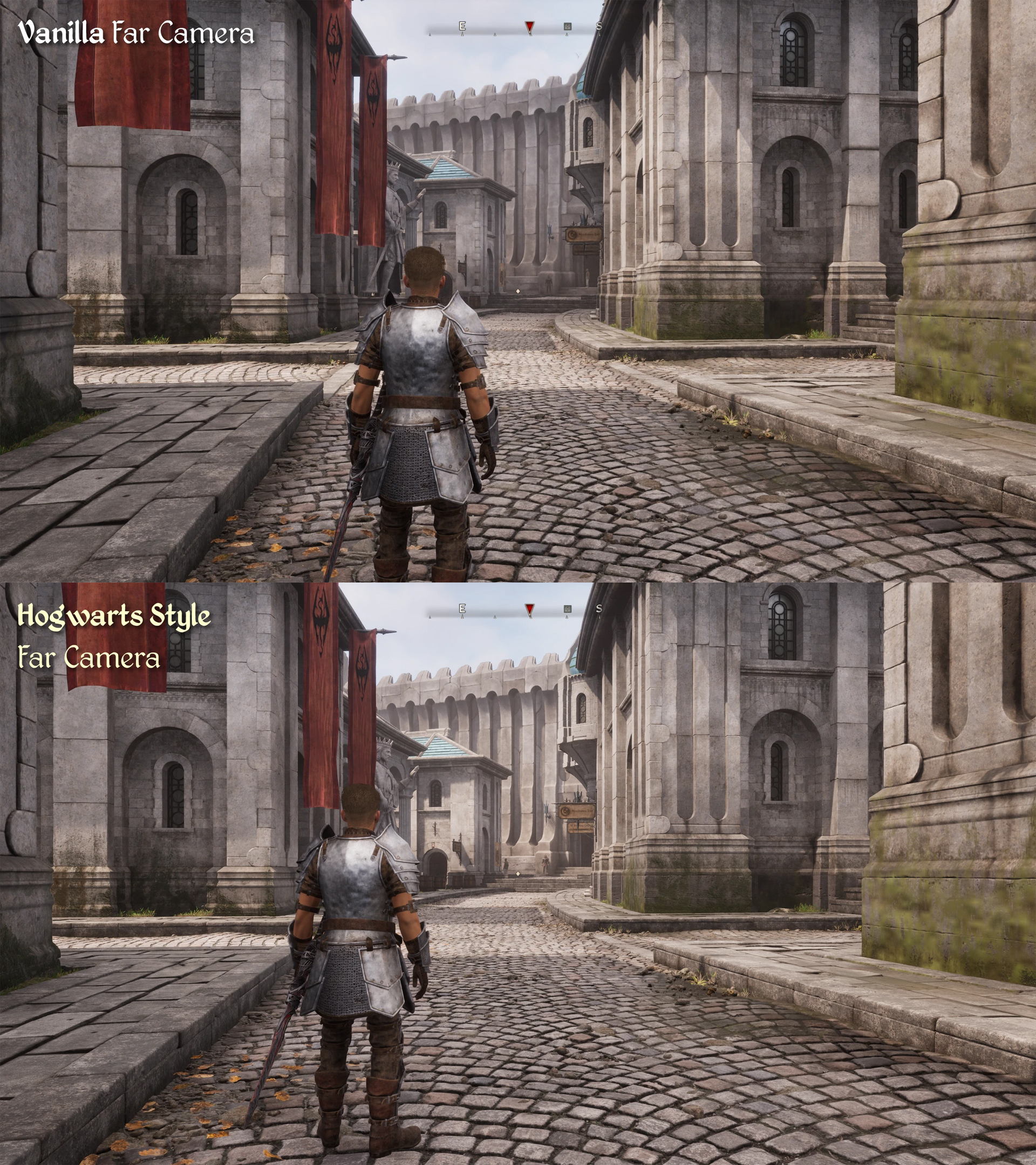 Standardowa wersja gry na górze, wersja z modem na dole. - 2025-08-03