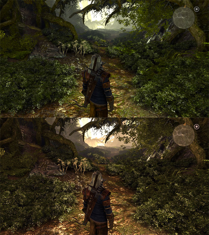 Vanilla game on top, modded version on the bottom. - 2019-08-16