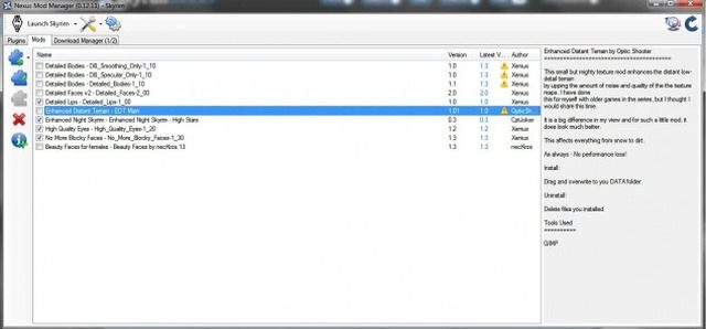 The Elder Scrolls V: Skyrim mod Vortex v.1.2.9 (Nexus Mod Manager)