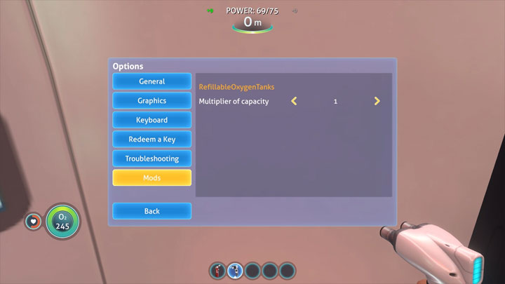 Subnautica: Below Zero mod Refillable Oxygen Tanks BZ v.1.0.0