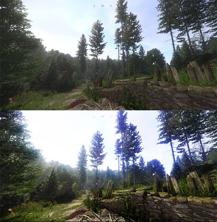 Vanilla on top, modded version on the bottom. - 2018-12-11