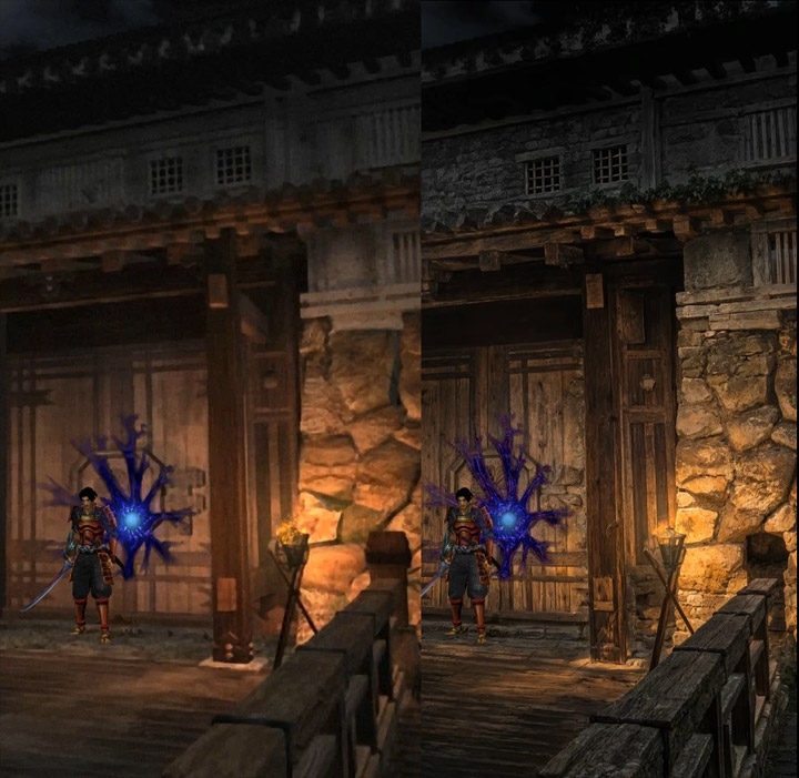 Po lewej standardowa wersja gry, po prawej wersja z modem. - 2025-03-23