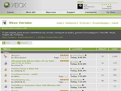 Otwarto oficjalne polskie forum w serwisie Xbox.com - ilustracja #1