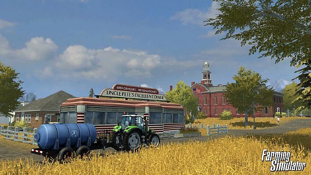 Amerykańskie pola będą większe od europejskich odpowiedników i wiązać mają się z nimi inne wyzwania - Farming Simulator trafi we wrześniu na konsole - wiadomość - 2013-04-06