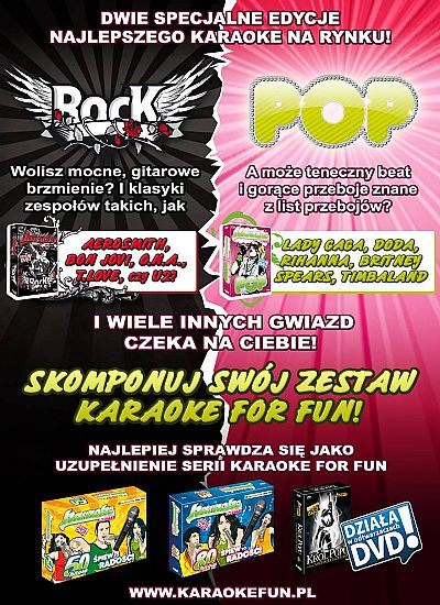 Karaoke for Fun - POP oraz ROCK w sprzedaży - ilustracja #1