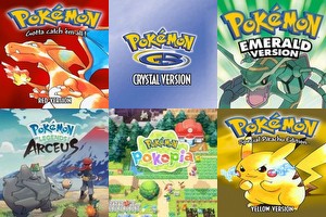 Lista lista, lista gier Pokemon