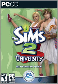 The Sims 2: University (PC cover