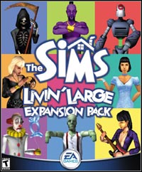The Sims: Livin' Large (PC cover
