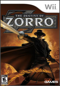 The Destiny of Zorro (Wii cover