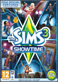 Game Box forThe Sims 3: Showtime (PC)