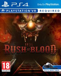 Until Dawn: Rush of Blood (PS4 cover