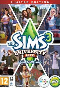 The Sims 3: University Life (PC cover