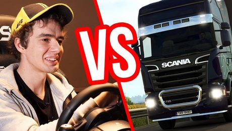 Kierowca ciężarówki kontra Euro Truck Simulator