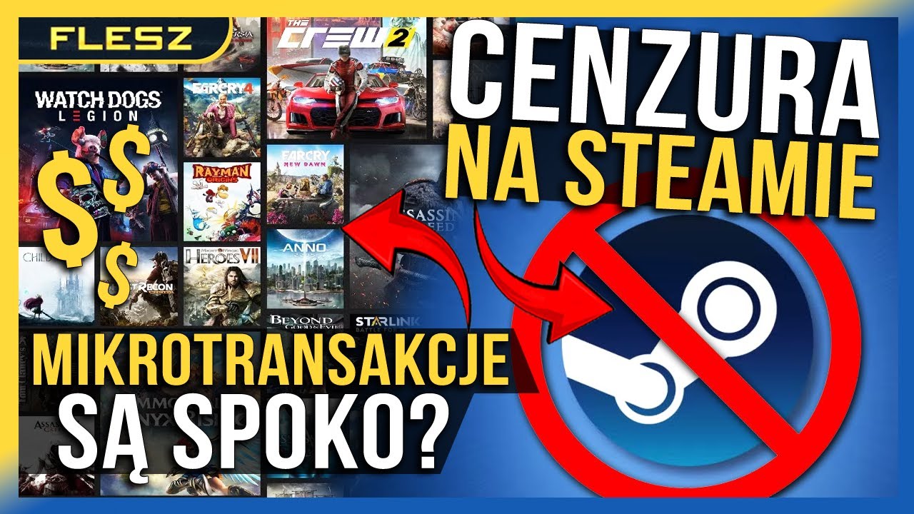 Według Ubisoftu mikrotransakcje są SUPER. Finansowa cenzura na Steamie! - FLESZ