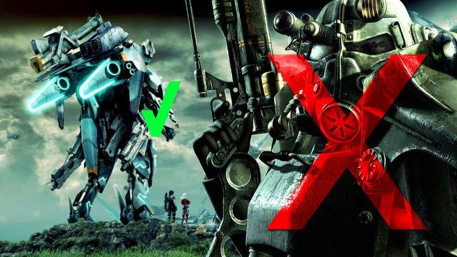 Power Armor kontra Skell – o nagradzaniu gracza w Fallout 4 i Xenoblade
