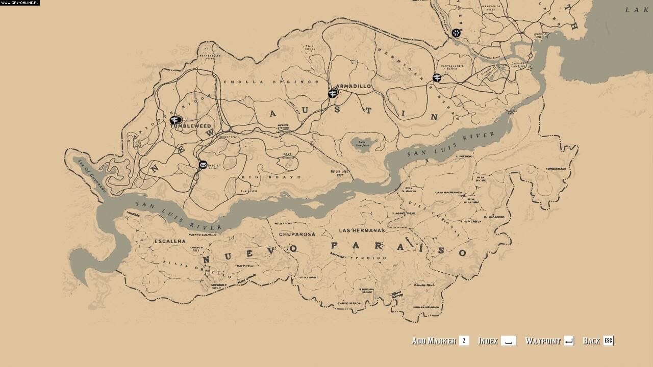 Red Dead Redemption 2's full map leaked