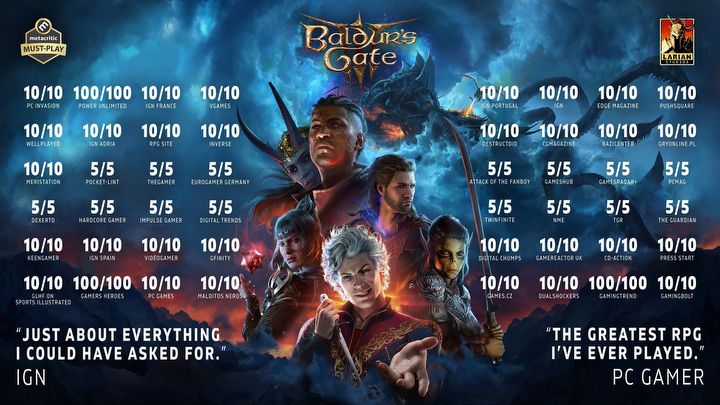 Baldurs Gate 3 Devs Boast 10/10 Ratings [Update: Patch 3 Release Date Changed] - picture #1