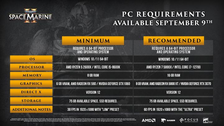 Warhammer 40,000: Space Marine 2 Isnt Challenging for the PC. System Requirements for Highly Anticipated Shooter from Cult Universe Looks Reasonable - picture #1