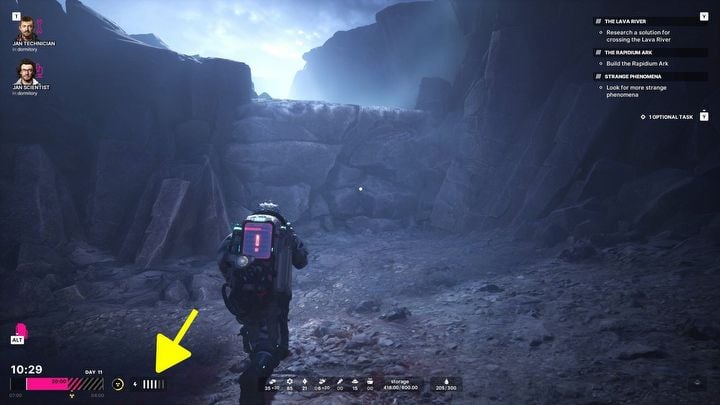 1 - The Alters: How to restore Jans suit energy? - Exploration - The Alters Guide