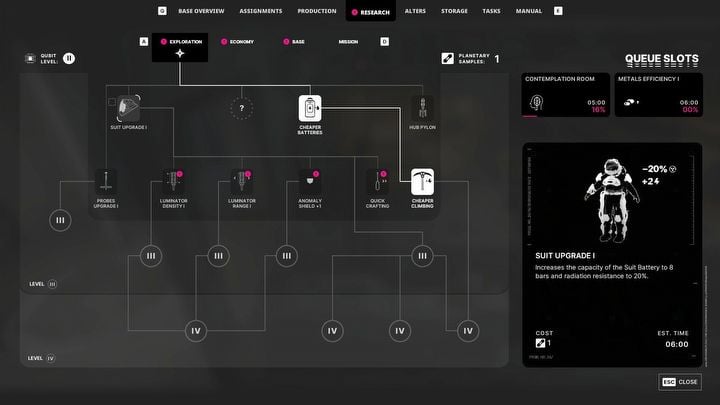 5 - The Alters: How to restore Jans suit energy? - Exploration - The Alters Guide