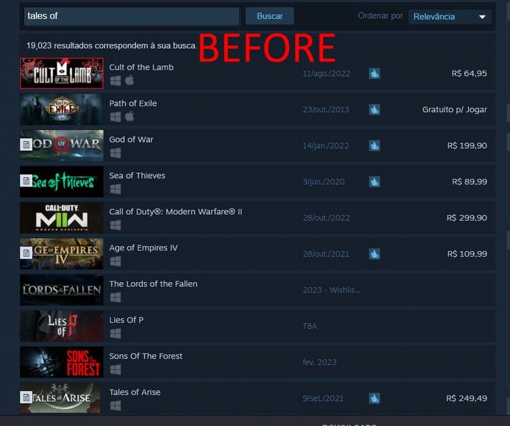 Valve Improved Steam Search Engine in 6 Hours - picture #1