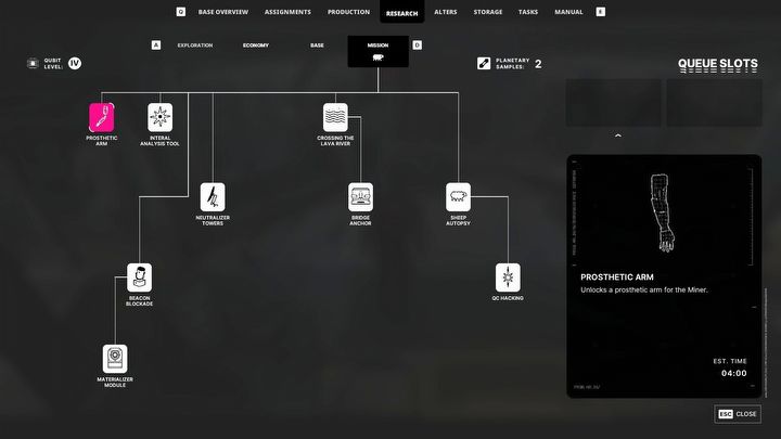 5 - The Alters: How to solve the Miners arm issue? - The Alters: Alters and base - The Alters Guide