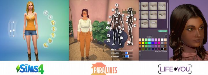The Sims 4 vs Paralives vs Life by You - Similar, Yet Different - picture #2