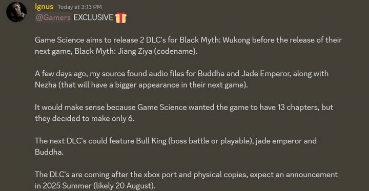 Hit Action RPG Black Myth: Wukong May Receive 2 Major DLCs. Trilogy Might Be in the Works - picture #1