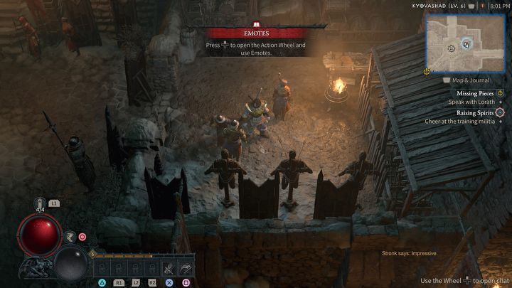 Raising Spirits Quest in Diablo 4 - How to use Emote? - picture #2