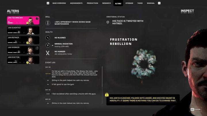 8 - The Alters: Tabula Rasa or implants? - The Alters: Campaign - The Alters Guide